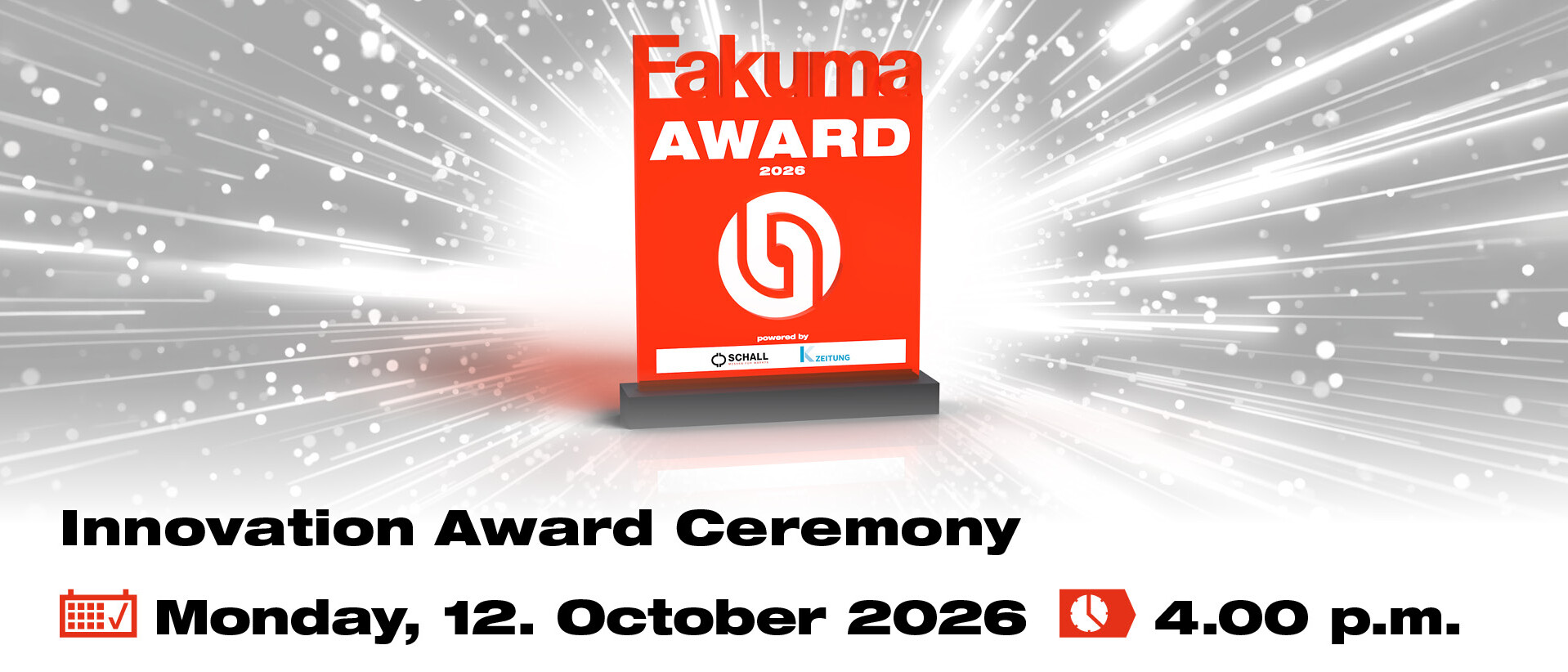 Fakuma Internationale Fachmesse für Kunststoffverarbeitung Fakuma AWARD 2026 WEB EN uai Fakuma Internationale Fachmesse für Kunststoffverarbeitung Fakuma AWARD 2026 WEB EN uai